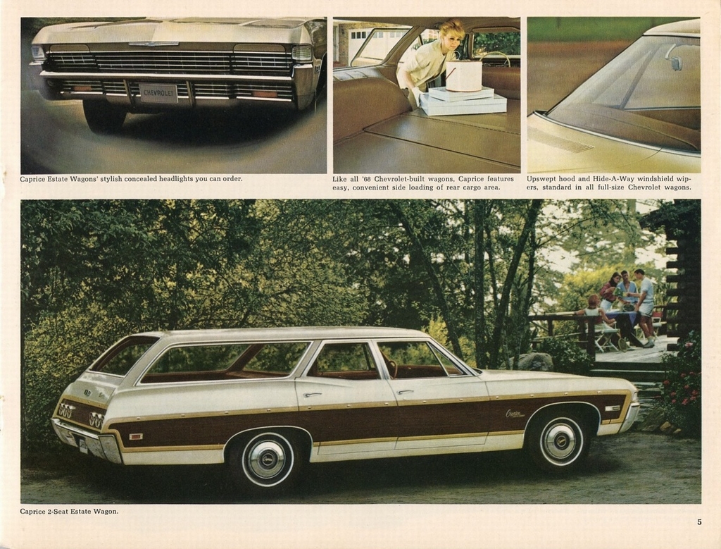 1968 Chevrolet Wagons Brochure Page 12